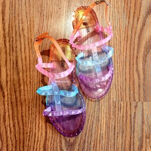 Steve Madden NWOT Multicolor Jelly Kids Sandals